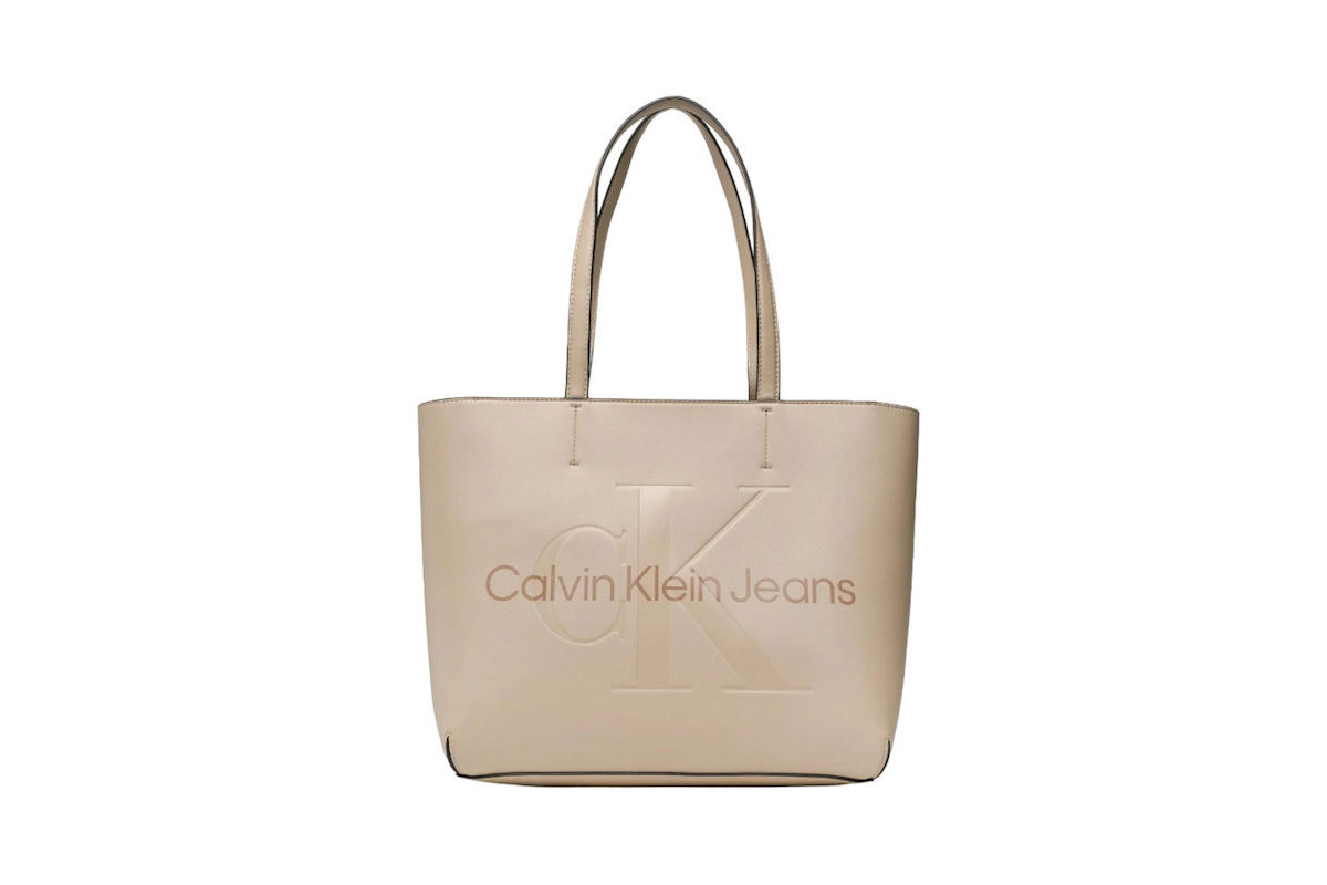 Calvin Klein Sculpted Shopper29 Mono Τσάντα Shopper (K60K610276 PBC) Καφέ